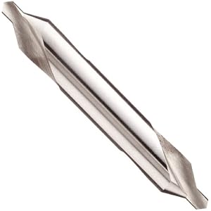 HSCD-10 1-0 HSS 60Deg Double Ended Center Drill w/ Spiral Flutes 1-1/4\” O/A Length