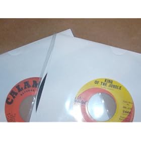 50 HEAVY Plastic Outer Sleeves for 45RPM Vinyl Records by FingerPop - 6mil thick!