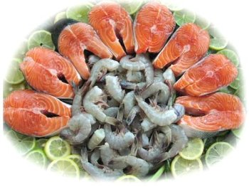 8 Salmon Filets and 2 lbs. Shrimp by Charleston Seafood