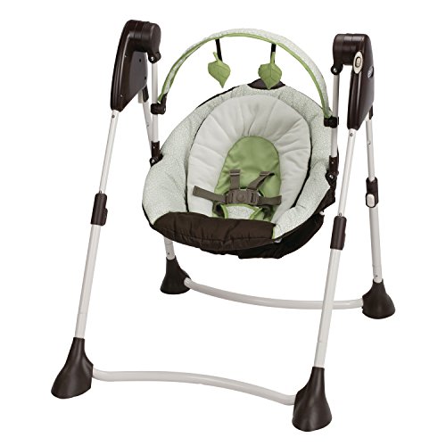 Graco Swing By Me 2-in-1 Portable Swing, Go Green