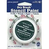 6 each: Stencil Decor Dry Brush Stencil Paint (26209)