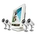 SVAT CLEARVU9 Ultra Slim Web Ready 4 Channel DVR Security System with Built-in 17" LCD Screen and 4 Indoor/Outdoor Hi-Res Night Vision Surveillance Cameras