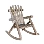 Lakeland Mills Cedar Log Rocking Chair, Natural