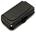 "leader" Luxurious Black Leather Wallet Case With Locked Bel