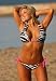 UjENA Hot Zebra Colombian Tie Bikini Swimsuit