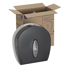 Georgia-Pacific GP 59009 Translucent Smoke Jumbo Jr. Bathroom Tissue Dispenser, 10.61" Width x 11.29" Height x 5.39" Depth