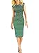 OLUOLIN Women's Summer Striped Sleeveless Wear to Work Casual Party Pencil Dress