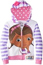 FREEZE Little Girls' Doc Mcstuffins Hoodie, White Multi, 4