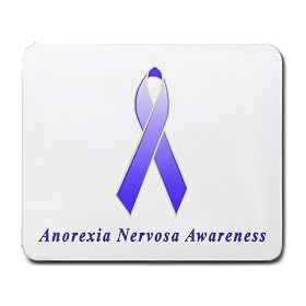 Anorexia Nervosa Disease Awareness Ribbon Mouse Pad