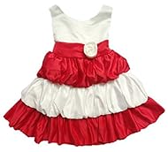 Girls  Bubble Dress Flower-Girl Dress/Party Dress  With Ruffles