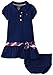Nautica Baby Girls' Pique Polo Dress with Gold Buttons