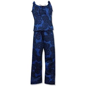 Buy Bedhead Bella Rose Navy Sateen Cotton Corset Pajama - Final Sale! by BedHead
