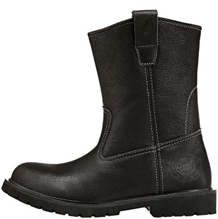 WUXING Men's Autumn And Winter Cowhide Outdoor High Boots(8 B(M)US,black)