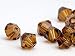 Küche & Haushalt : Glasperlen zum Auff&auml;deln von Swarovski Doppelkegel 6mm (Smoked Topaz), 48 St&uuml;ck