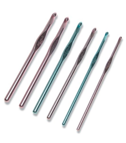 Susan Bates Silvalume Crochet Hook Set in Pouch