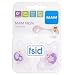 Pack of 2 MAM Glow in the Dark Baby Dummies/ Soothers/ Pacifiers Newborn 0+ months Blue or Pink