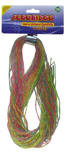 Top Media 170300 - Scoubidou B&auml;nder Twisted 100 cm lang, 20 St&uuml;ck