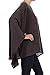 Modern Kiwi Solid Knit Sweater Caftan Poncho Tunic