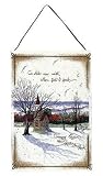 Amazing Grace Church Snow Wall Hanging Tapestry 17
