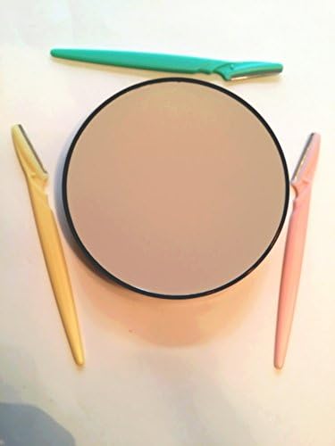 Suction Cup Magnifying Mirror With EyeBrow Razor for Women (3 pack)