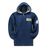 Navy Blue United States US Navy Fleece Lined Hoodie Sweathshirt W/Zipper Front SIZE XL Navy Blue United States US Navy Fleece Lined Hoodie Sweathshirt W/Zipper Front SIZE XL