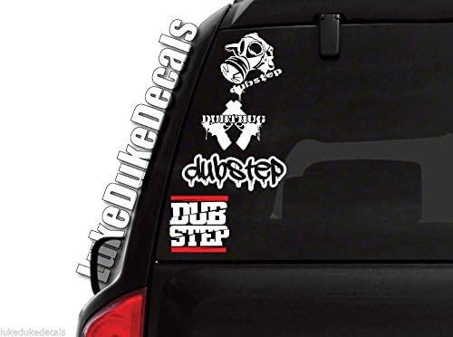 Dubstep Decal Set Qty4 _ dubthug gasmask drip electronic trance chill edm trap