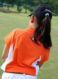 Girl's Pique Golf Shirt with UV Sun Protection & Moisture Wicking Features.