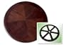 22" Walnut Lazy Susan