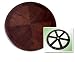 22″ Walnut Kitchen Turntable Wooden Lazy Susan