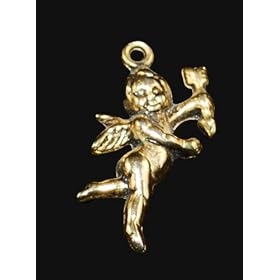Buy 20 pcs Angel Cherub Charms - Antique Gold Finish including Jump Rings by Ear MittsŪ