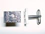 Silver Circuit Board Cufflinks By Classic Cufflinks