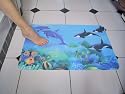 Pretty print absorbing bathroom mat 50X75 cms - Underwater World