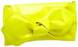 SR SQUARED by Sondra Roberts Neon Bow Clutch