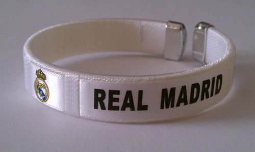 Real Madrid Team Logo Spanish Soccer Bracelet Wristband