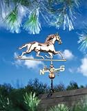 Copper Horse Weathervane Polished
