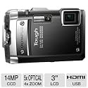 Olympus TG-810 Tough 14 MP, 5x Wide Optical Zoom (28mm), 3" 920K LCD (Black)