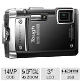 Olympus TG-810 Tough 14 MP, 5x Wide Optical Zoom (28mm), 3 920K LCD (Black)