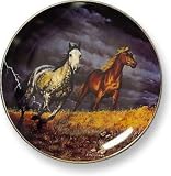 Wild Wings Horse Plates - Thunder Ridge Lightning - B0006U38E4