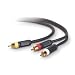 Electronics : Belkin PureAV AV22102-03 3-Foot Composite Video and Audio Cable Kit