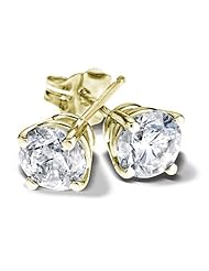 Diamond Solitaire Earrings 1ctw