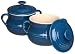 Le Creuset Stoneware Pair of Bean Pots, Blue, Small