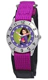 Disney Wizards of Waverly Kids' Alexandra Time Teacher Purple Velcro Strap Watch #D850S504