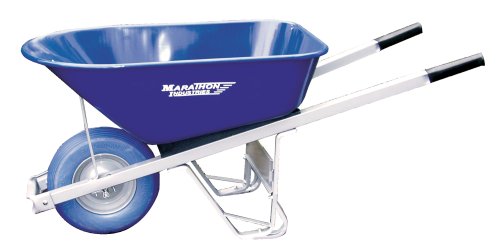 Marathon Industries 6-Cubic-Foot Steel Wheelbarrow #70002