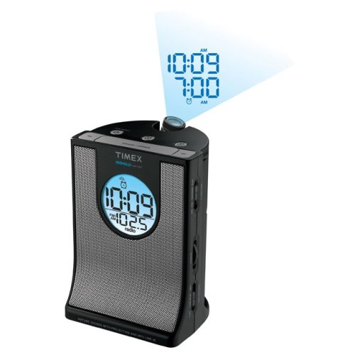 Timex Digital Tuning Dual Alarm Clock Radio w/ Projection and MP3 - Black ( T436B )