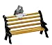 Lemax Christmas Village Metal Bench With Birds #74626