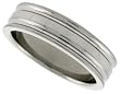 Surgical Steel 1/4" Flat Band with 2 Grooves