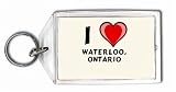 I Love Waterloo, Ontario Keychain