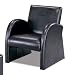Kitchen & Housewares : Retro Style Black Vinyl Living Room Lounge Chair
