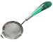 Pedrini Miro 4-Inch Strainer with Emerald Green Handle