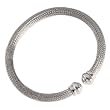 Platinum Ladies Mesh Cuff Bangle Bracelet